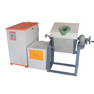 High quality fast portable induction gold scrap tilting melting furnace for sale